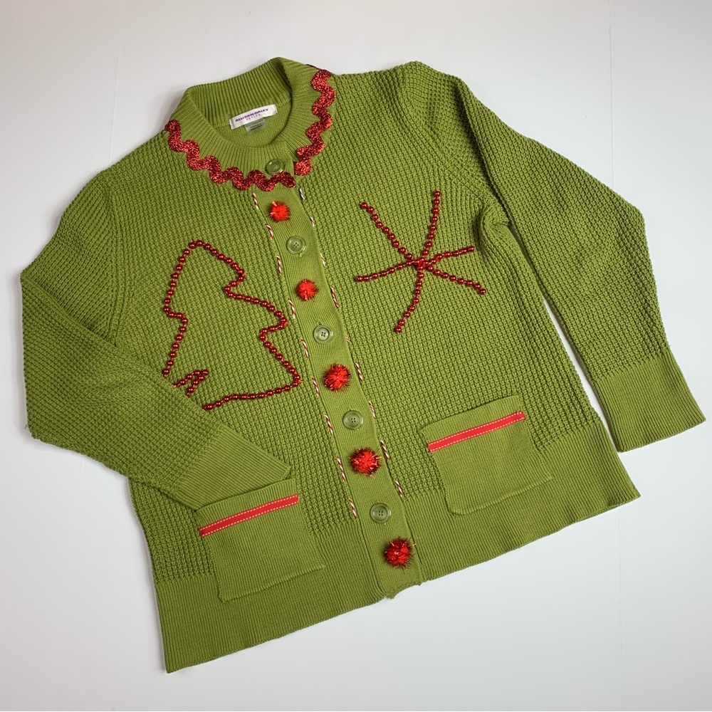 Ugly Christmas Sweater - Hand decorated! Medium